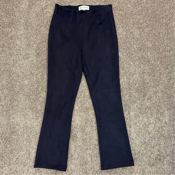 Tuckernuck Women's Cropped Pants Size S Navy Mid Rise Side Zipper Stretch EUC - Picture 2 of 14